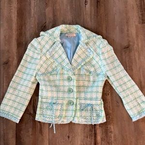 Kay Unger Tweed Suit Top